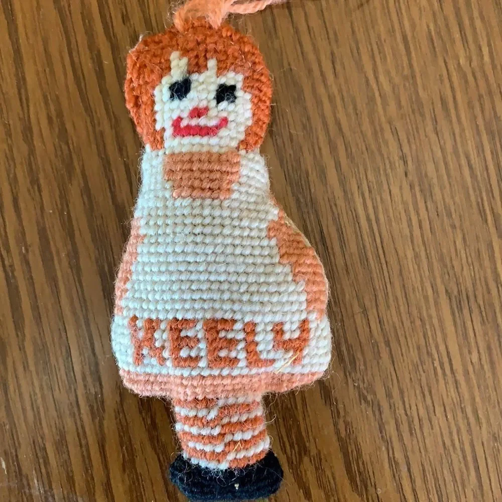 Vintage handmade needlepoint